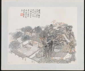Ten Sites Associated with Ruan Yuan, 1883 (album of ten paintings)