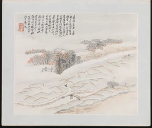 Ten Sites Associated with Ruan Yuan, 1883 (album of ten paintings)