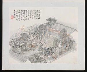 Ten Sites Associated with Ruan Yuan, 1883 (album of ten paintings)