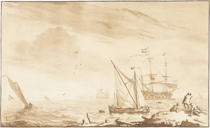 Warship on the Beach