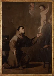 Saint Antony of Padua (San Antonio de Padua). Copy of José Ribera. 17th century