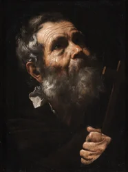 A Saint Holding a Cross
