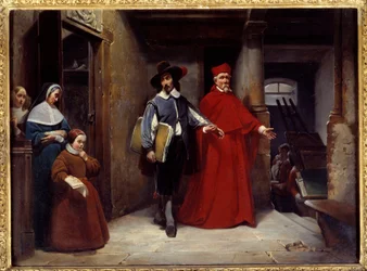The cardinal comes to pick up the painter Jose de Ribera in Naples