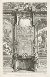 Cabinet of Count Bielinski Grand Marshal of the Crown of Poland Executed in 1734, 1st Plate