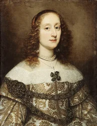 Portrait of a Lady, Half-length, Wearing a Gold Embroidered Gown