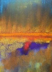 Abstract Sunset Reflection