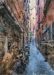 Historic European City Alley