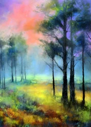 Misty Forest Path