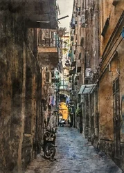 Narrow European Alley