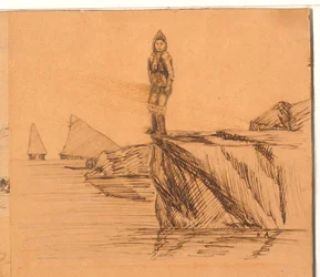 Woman on a Cliff