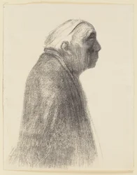 Self-Portrait in Profile towards Right