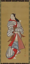 Yujo standing, Edo period, 1615-1868
