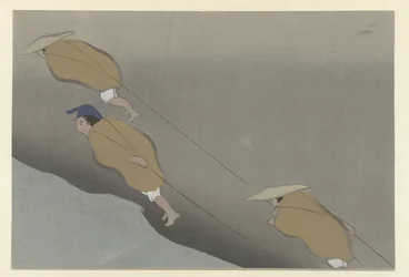 Pulling a Boat (series title: Flowers of a Hundred Worlds)