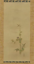 Morning Glory and Bamboo