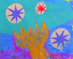 Abstract Crown And Stars