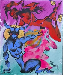 Blue Demon Pink Nude
