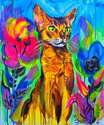 Colorful Jungle Cat