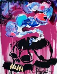 Colorful Skull Thoughts