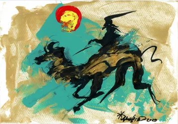 Dynamic Rider Golden Horse