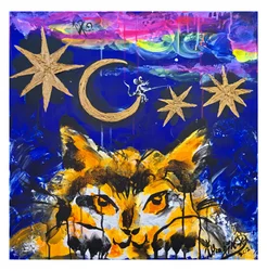 Feline Cosmic Night