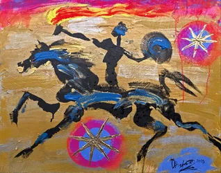 Fiery Horse and Rider