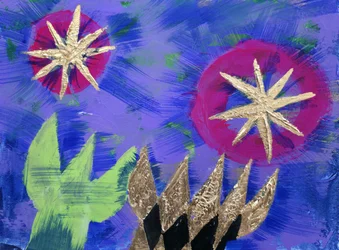 Vibrant Cosmic Garden