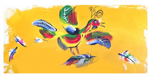Vibrant Yellow Bird