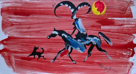 Wild Rider Red Sky