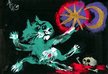 Witch Cat Celestial Spell