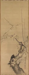 Sparrows on Blossoming Plum, 17th century
