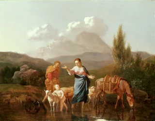 Holy Family at a Stream