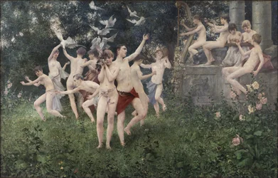 Festival of Spring Allegoric Scene