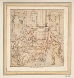 The Prodigal Son taking leave of his parents