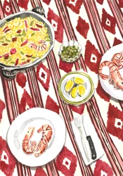 Spanish Paella Meal