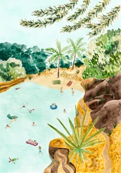 Tropical Lagoon Oasis