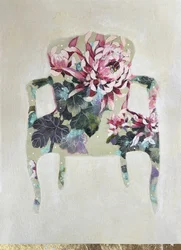 Elegant Floral Armchair