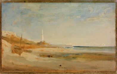 Boats and Lighthouse near Genoa