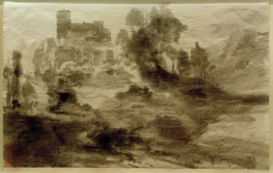 Landscape with Castle (or Church)