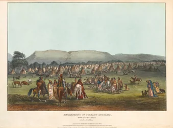 Encampment of Piegan Indians