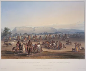 Encampment of the Peikann Indians