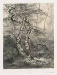 Hare Pursued by a Goshawk, 1858