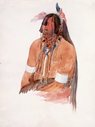 Possibly Ahschüpsa-Masihichsi, Hidatsa Man