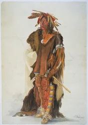 Wahk-ta-Ge-Li. A Sioux Warrior