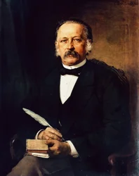 Portrait of Heinrich Theodor Fontane, German poet and writer