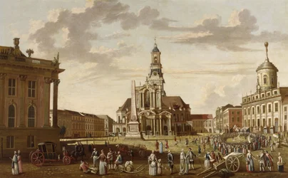 Old Market of Potsdam and Church St. Nikolai