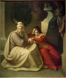 K.F. Lessing, The Mourning Royal Couple