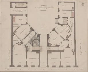 Berlin. Feilner House. Ground Plan of the First Floor