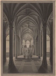 Berlin. Charlottenburg Palace, palace park, Mausoleum of Queen Louise. Interior