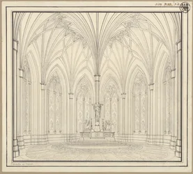 Berlin, Spittelmarkt. Design for St Gertrude