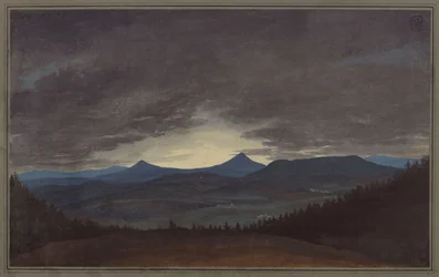 Bohemian Mountain Range at Dusk